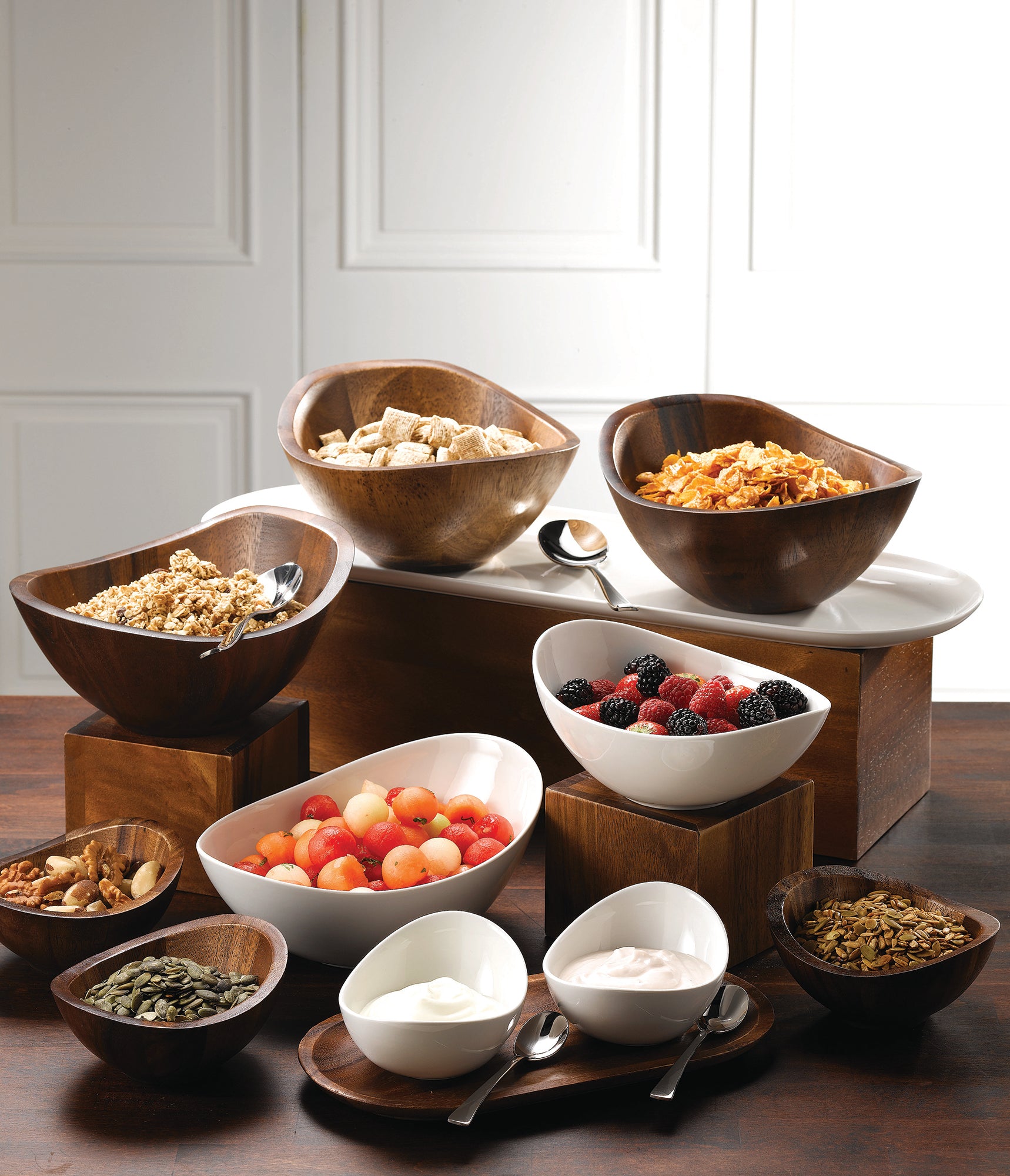 Churchill Alchemy Melamine Buffet Bowls