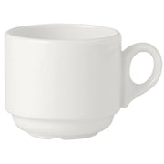 Utopia | Tableware | Simplicity White Atlanta Stacking Cup 21.25cl (7 1/2oz) | Bespoke77