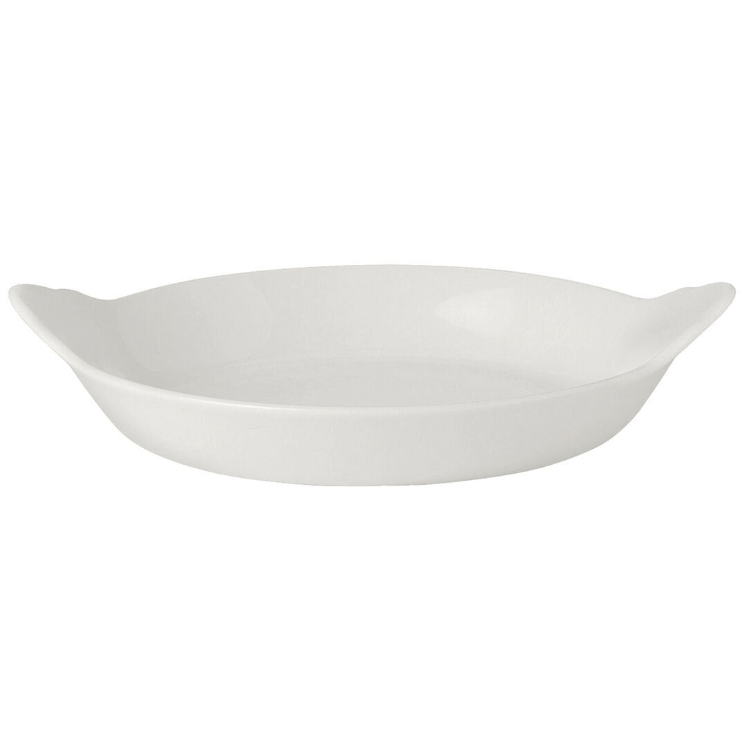 Utopia | Tableware | Simplicity White Round Eared Scallop Dish 14.5cm (5 3/4") | Bespoke77