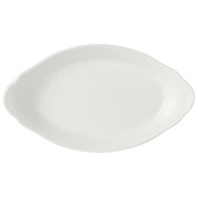 Utopia | Tableware | Simplicity White Oval No4 Eared Dish 34 x 19cm (13 3/8 x 7 1/2") | Bespoke77