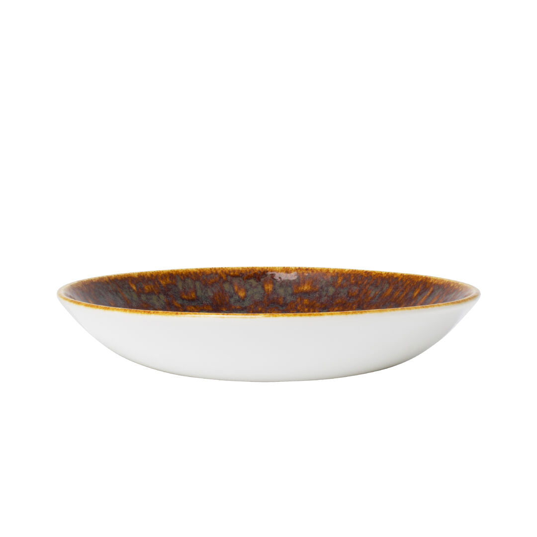 Utopia | Tableware | Vesuvius Amber Coupe Bowl 29cm 183.25cl (11 1/2" 64 1/2oz) | Bespoke77
