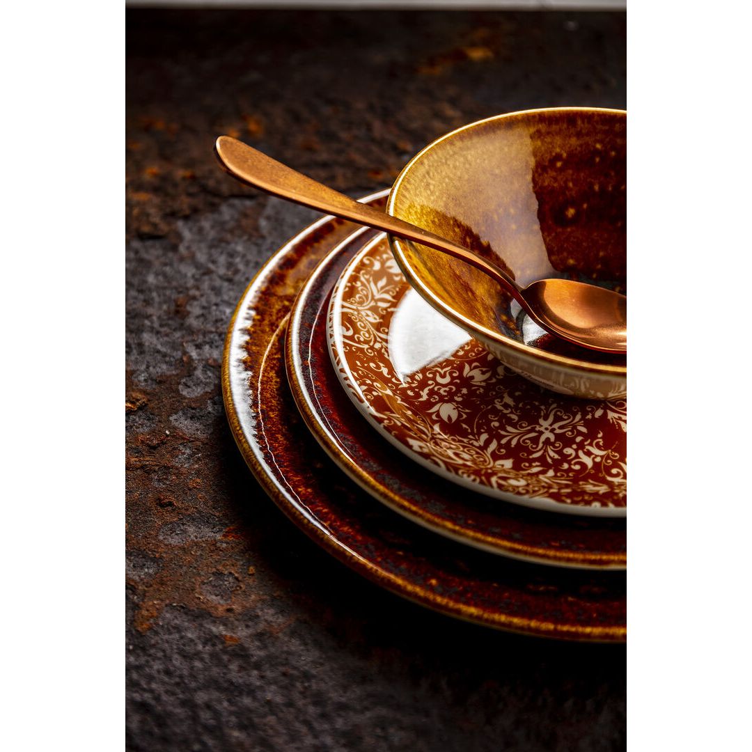 Utopia | Tableware | Vesuvius Amber Rectangle Three 32 x 19cm (12 1/2 x 7 1/2") | Bespoke77