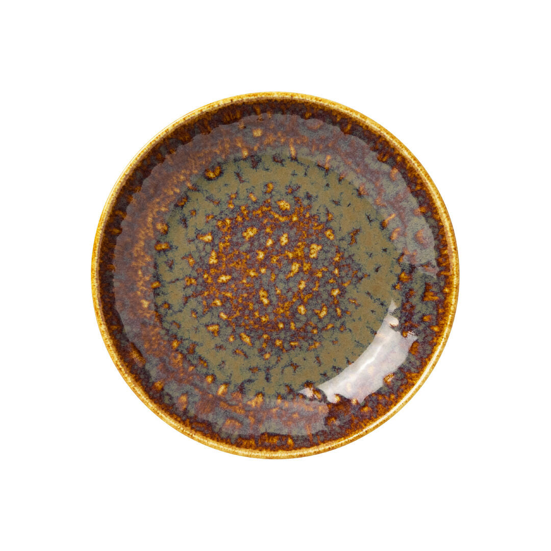 Utopia | Tableware | Vesuvius Amber Coupe Bowl 21.6cm 83.5cl (8 1/2" 29 2/5oz) | Bespoke77