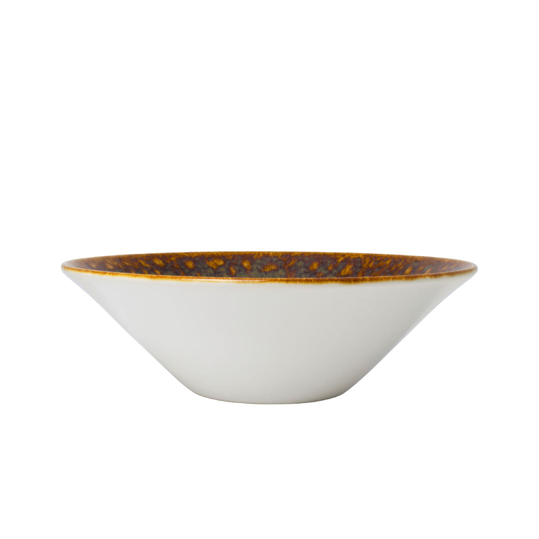 Utopia | Tableware | Vesuvius Amber Essence Bowl 16.5cm 58.5cl (6 1/2" 20 3/5oz) | Bespoke77
