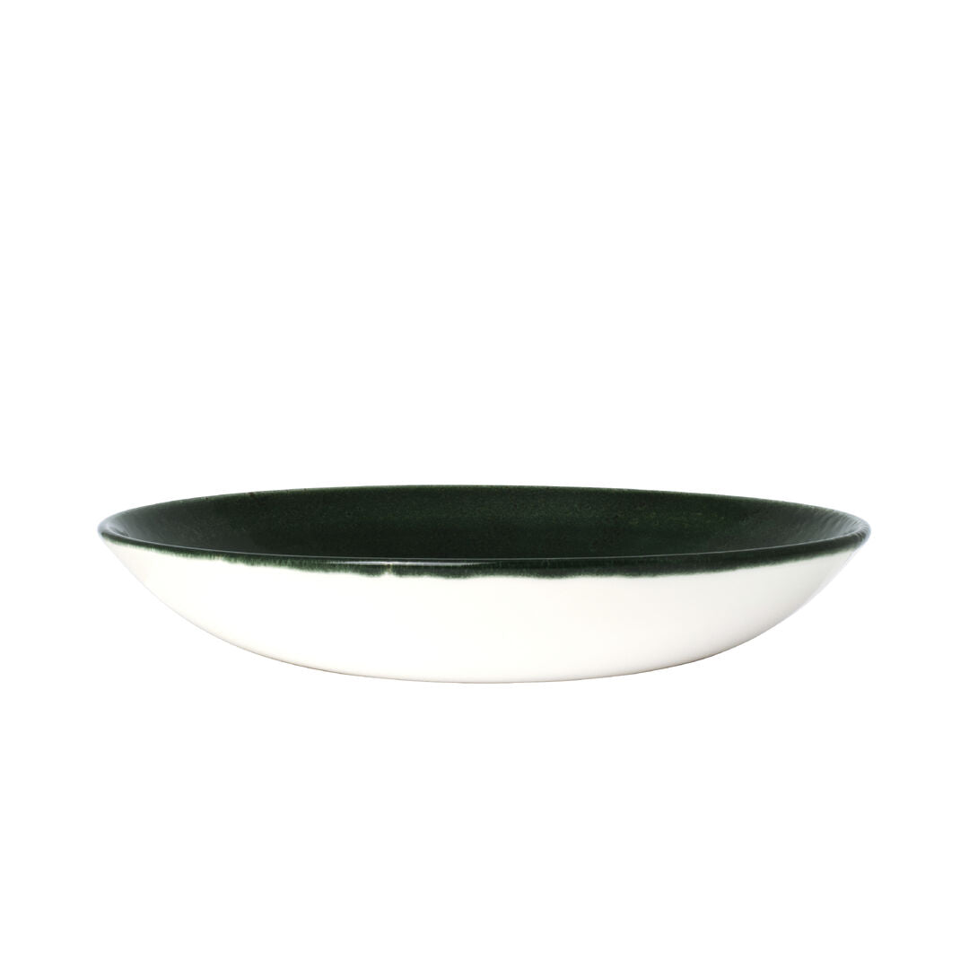 Utopia | Tableware | Vesuvius Burnt Emerald Coupe Bowl 29cm 183.25cl (11 1/2" 64 1/2oz) | Bespoke77