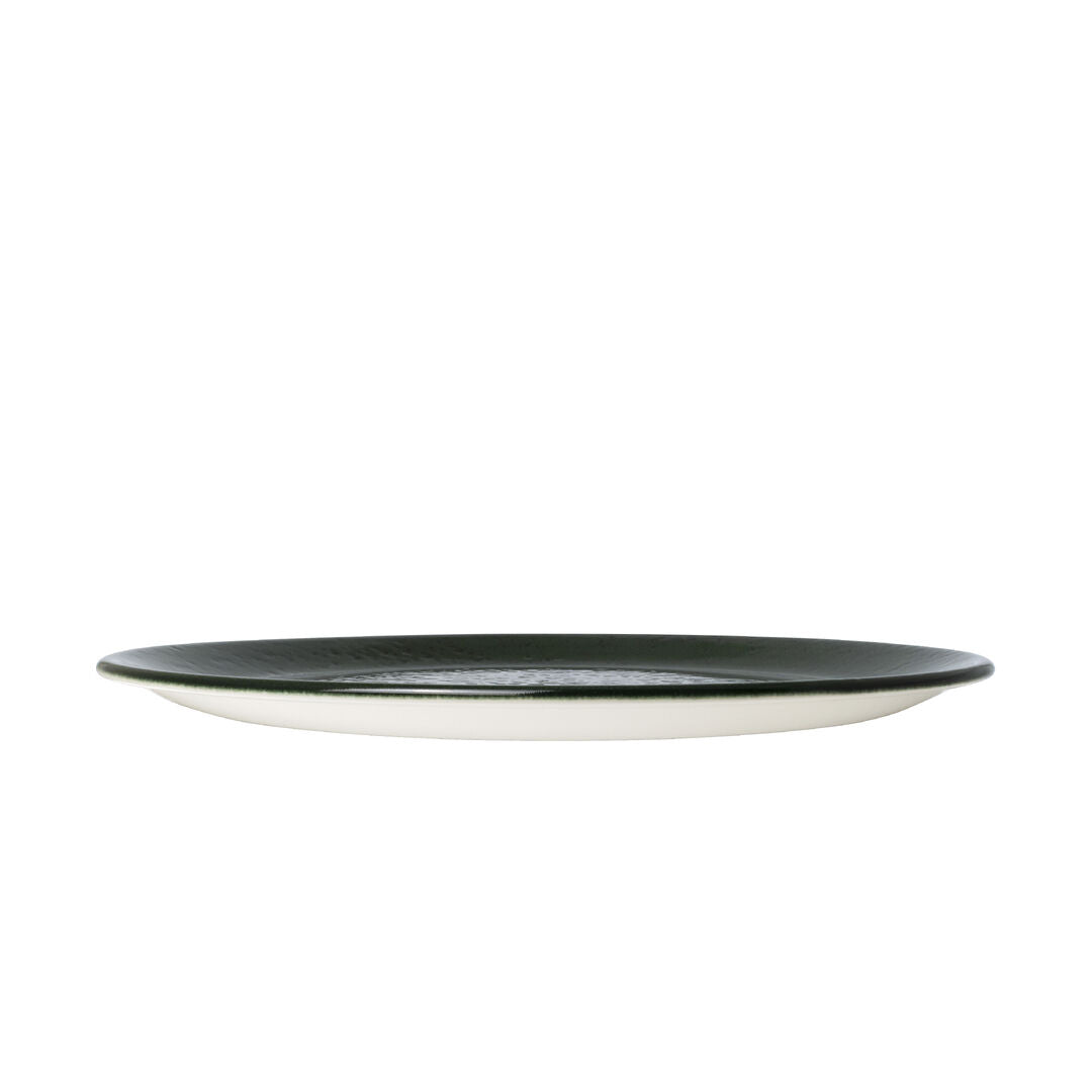 Utopia | Tableware | Vesuvius Burnt Emerald Coupe Plate 25.25cm (10") | Bespoke77