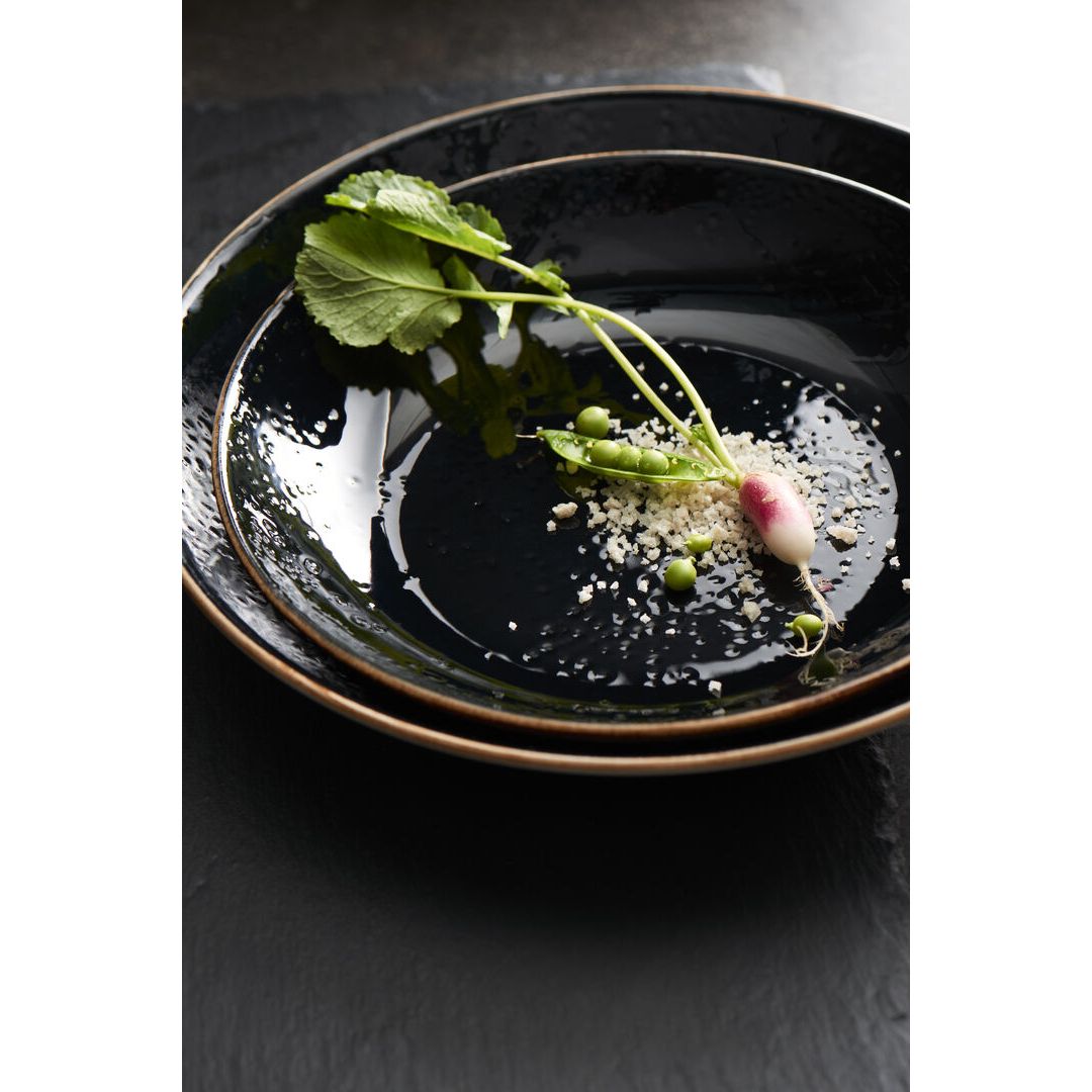 Utopia | Tableware | Craft Liquorice Coupe Plate 25.25cm (10") | Bespoke77