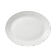 Utopia | Tableware | Bead Accent Oval Coupe Plate 34.25cm (13 1/2") | Bespoke77