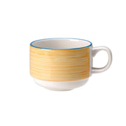 Utopia | Tableware | Rio Yellow Slimline Stacking Cup 17cl (6oz) | Bespoke77