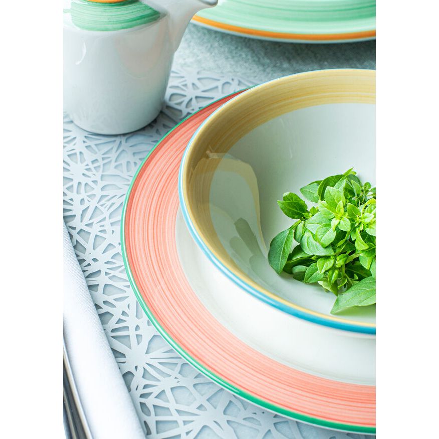 Utopia | Tableware | Rio Pink Slimline Plate 25.5cm (10") | Bespoke77