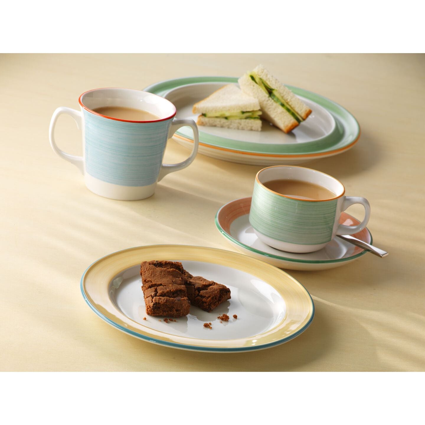Utopia | Tableware | Freedom Yellow Slimline Plate 23cm (9") | Bespoke77