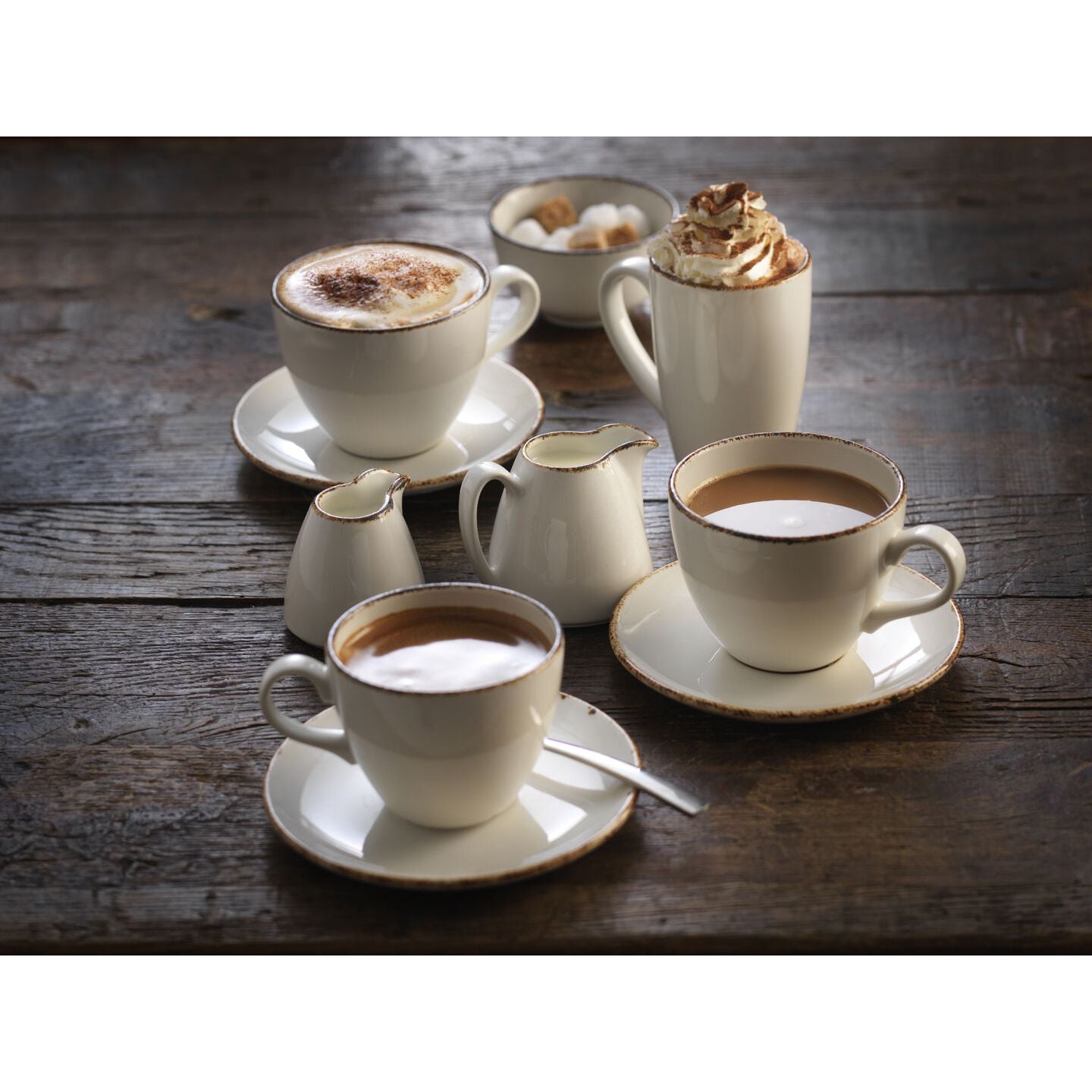 Utopia | Tableware | Brown Dapple Rectangle Three 32 x 19cm (12 1/2 x 7 1/2") | Bespoke77