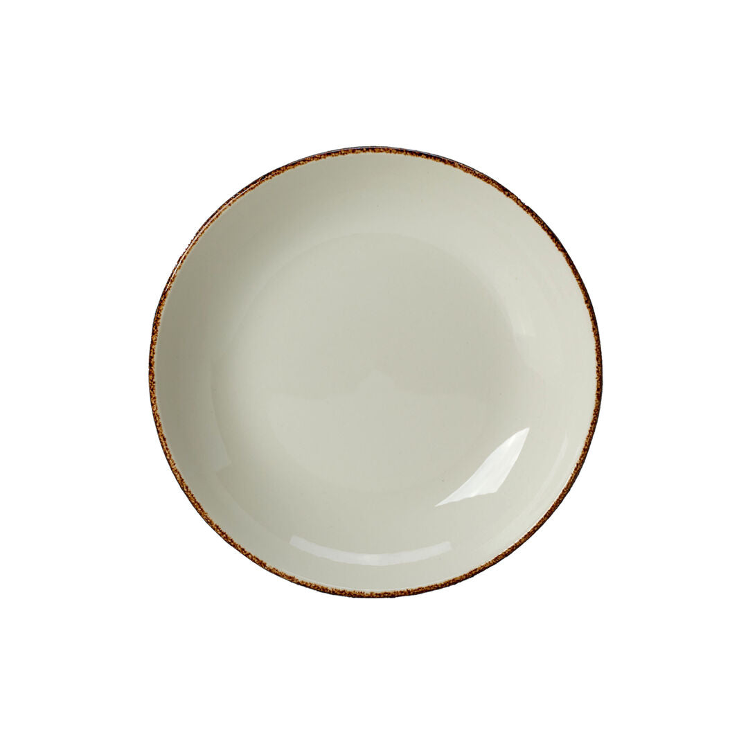 Utopia | Tableware | Brown Dapple Coupe Bowl 25.5cm 120.25cl (10" 42 2/7oz) | Bespoke77