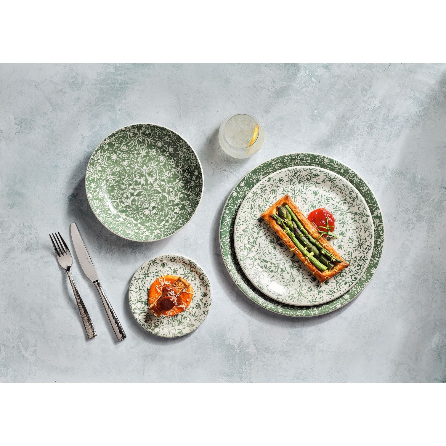 Utopia | Tableware | Ink Legacy Teal Coupe Plate 30cm (11 3/4") | Bespoke77