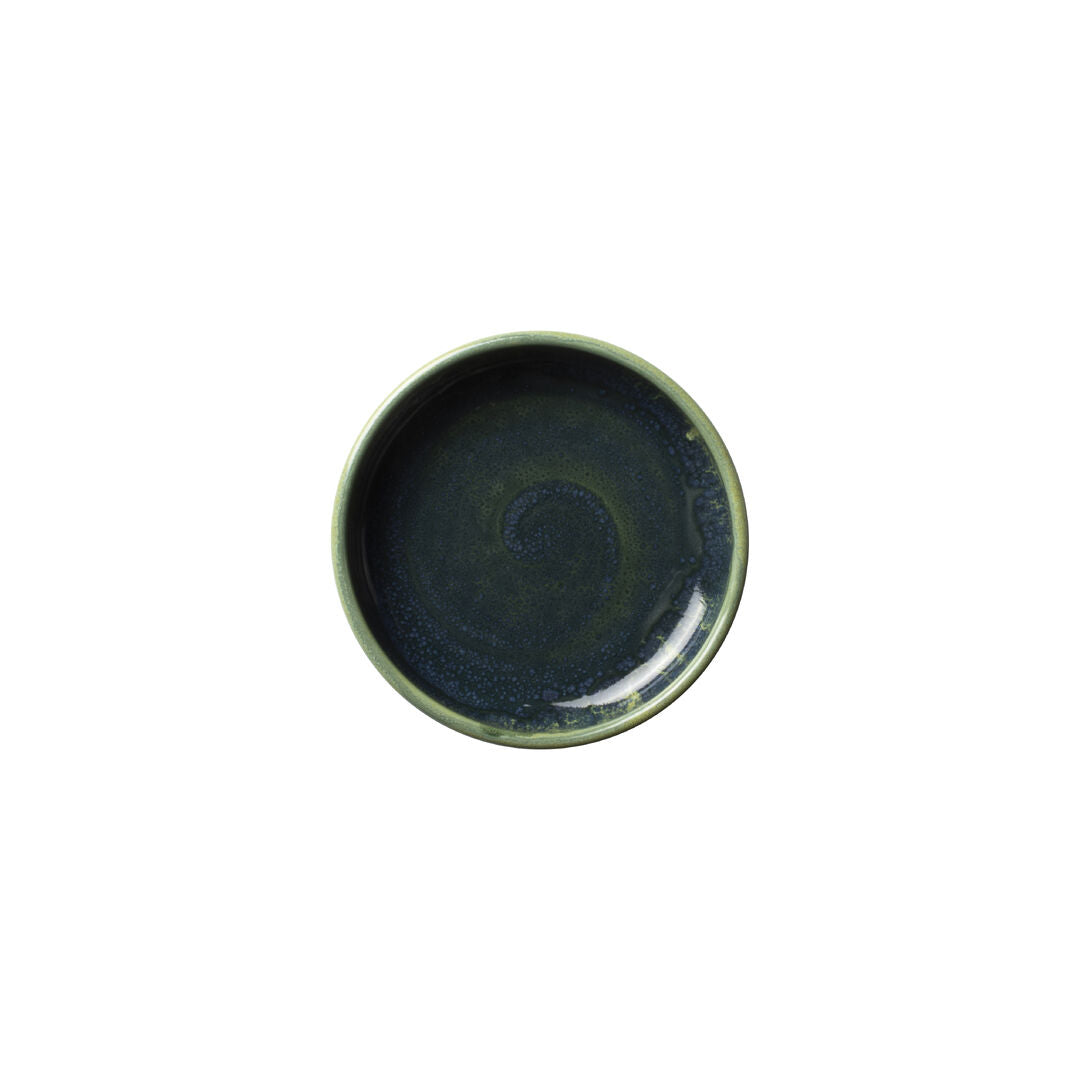 Utopia | Tableware | Aurora Vesuvius Burnt Emerald Round Stacking Tray 10.25cm (4") | Bespoke77