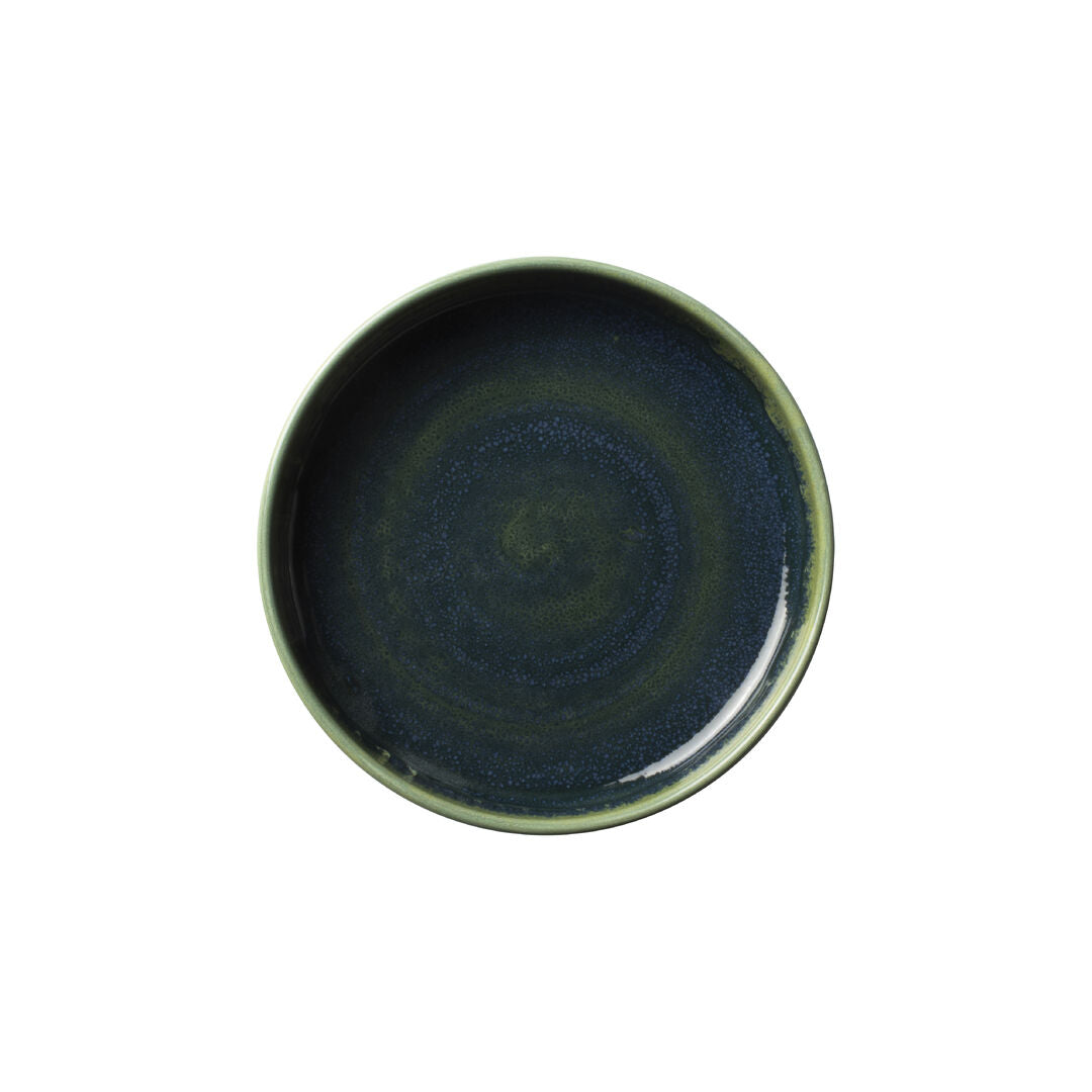 Utopia | Tableware | Aurora Vesuvius Burnt Emerald Round Stacking Tray 14cm (5 1/2") | Bespoke77