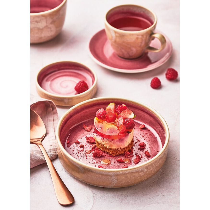 Utopia | Tableware | Aurora Vesuvius Rose Quartz Round Stacking Tray 10.25cm (4") | Bespoke77