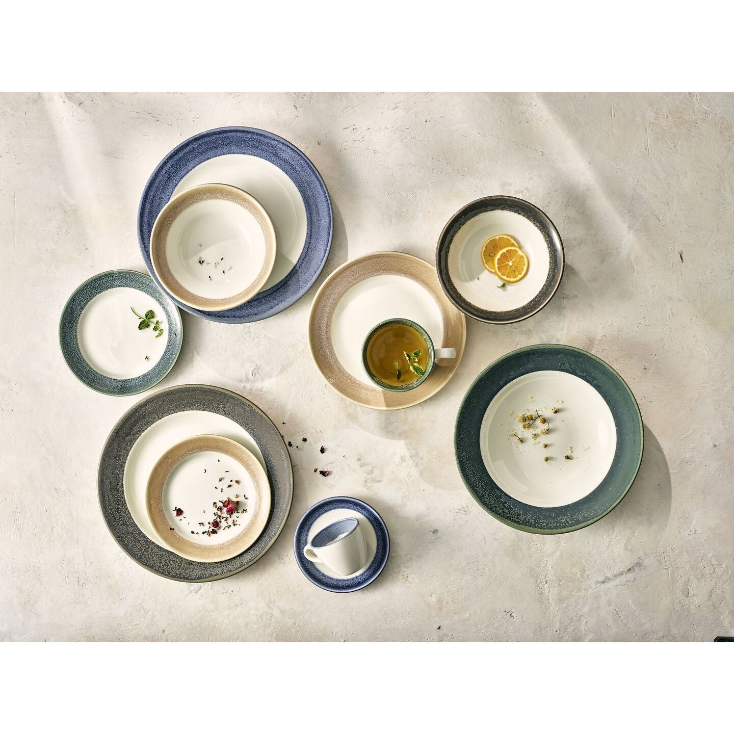 Utopia | Tableware | Revolution Edge Bluestone Harmony Plate 25.5cm (10") | Bespoke77