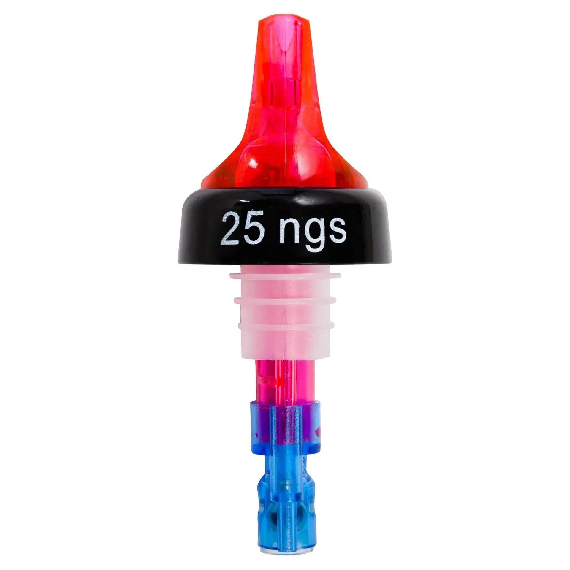 Red Quick Shot 3 Ball Measured Pourer - Perfect for Controlled Spirit Pours!
