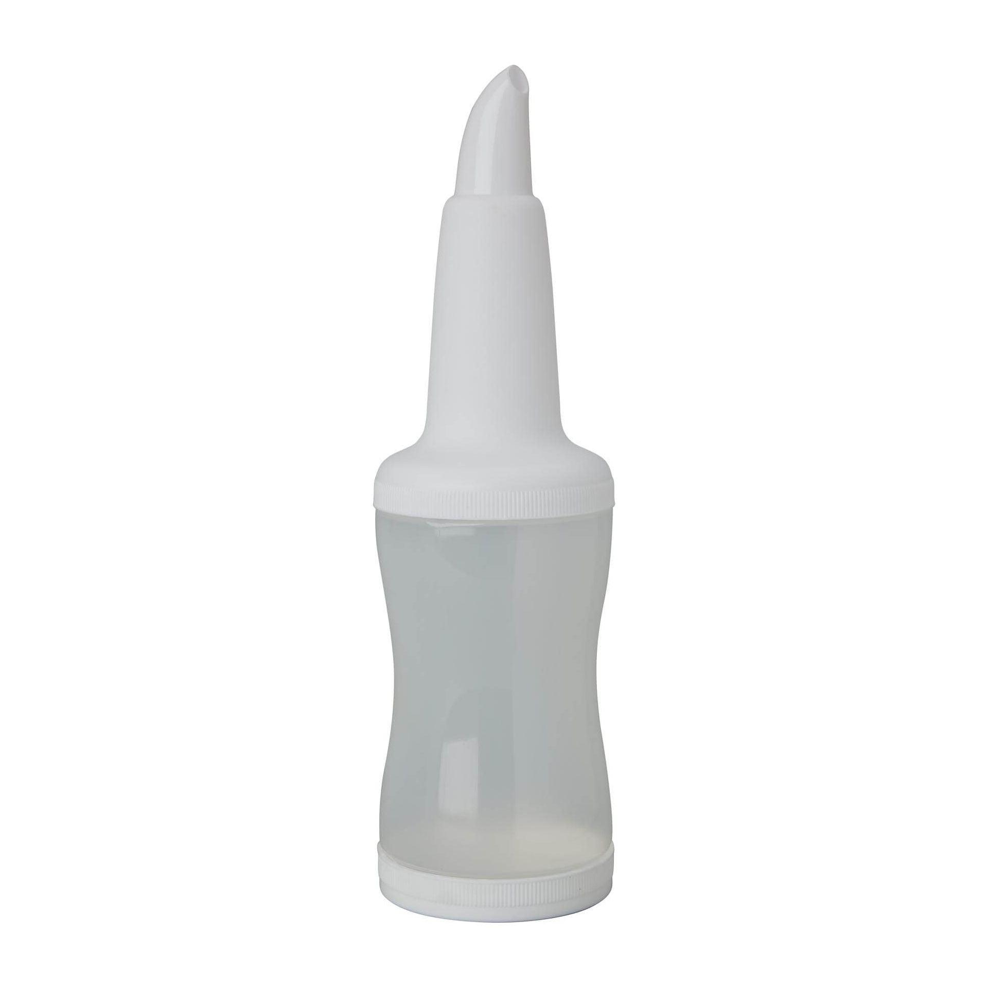 1 Litre White Freepour Bottle