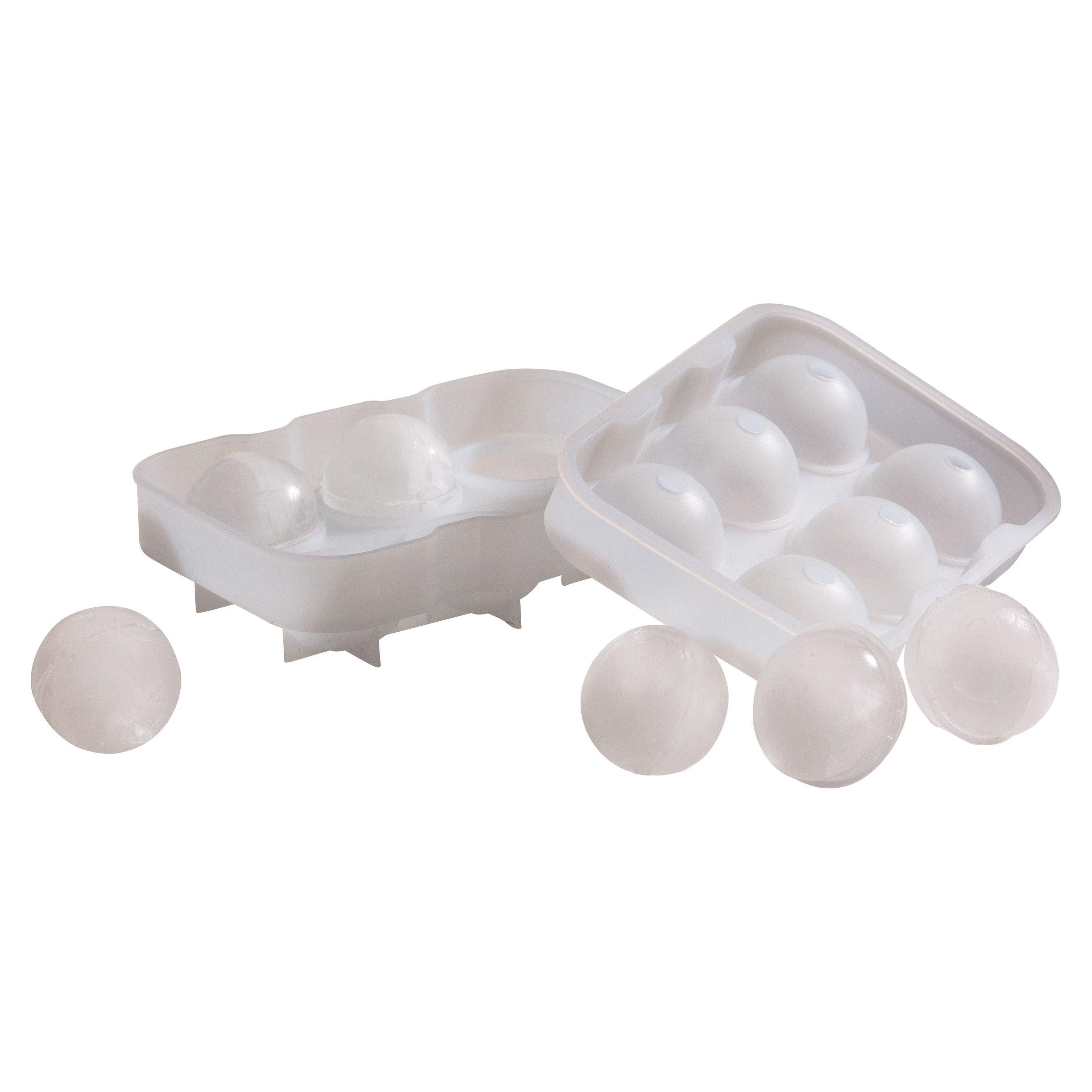 Clear 6 Cavity Silicone Ice Ball Maker