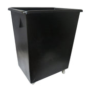 130L Black Bottle Skips With Castors