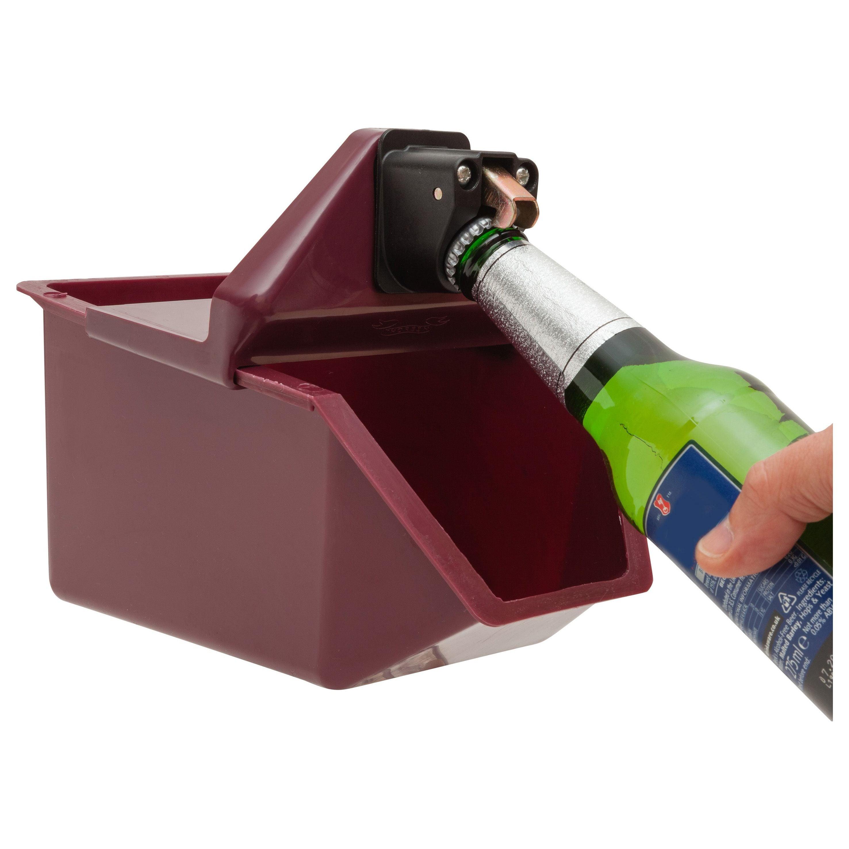 Burgundy Under Counter Opener and Catcher