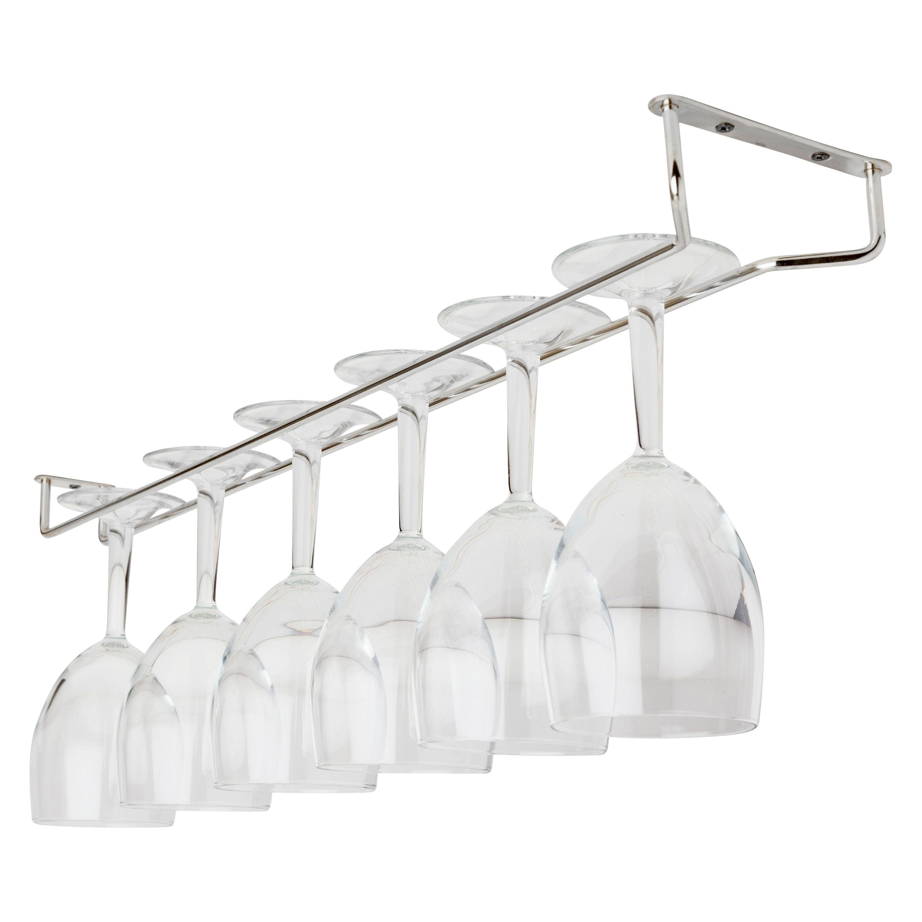 24" Chrome Glass Hanger