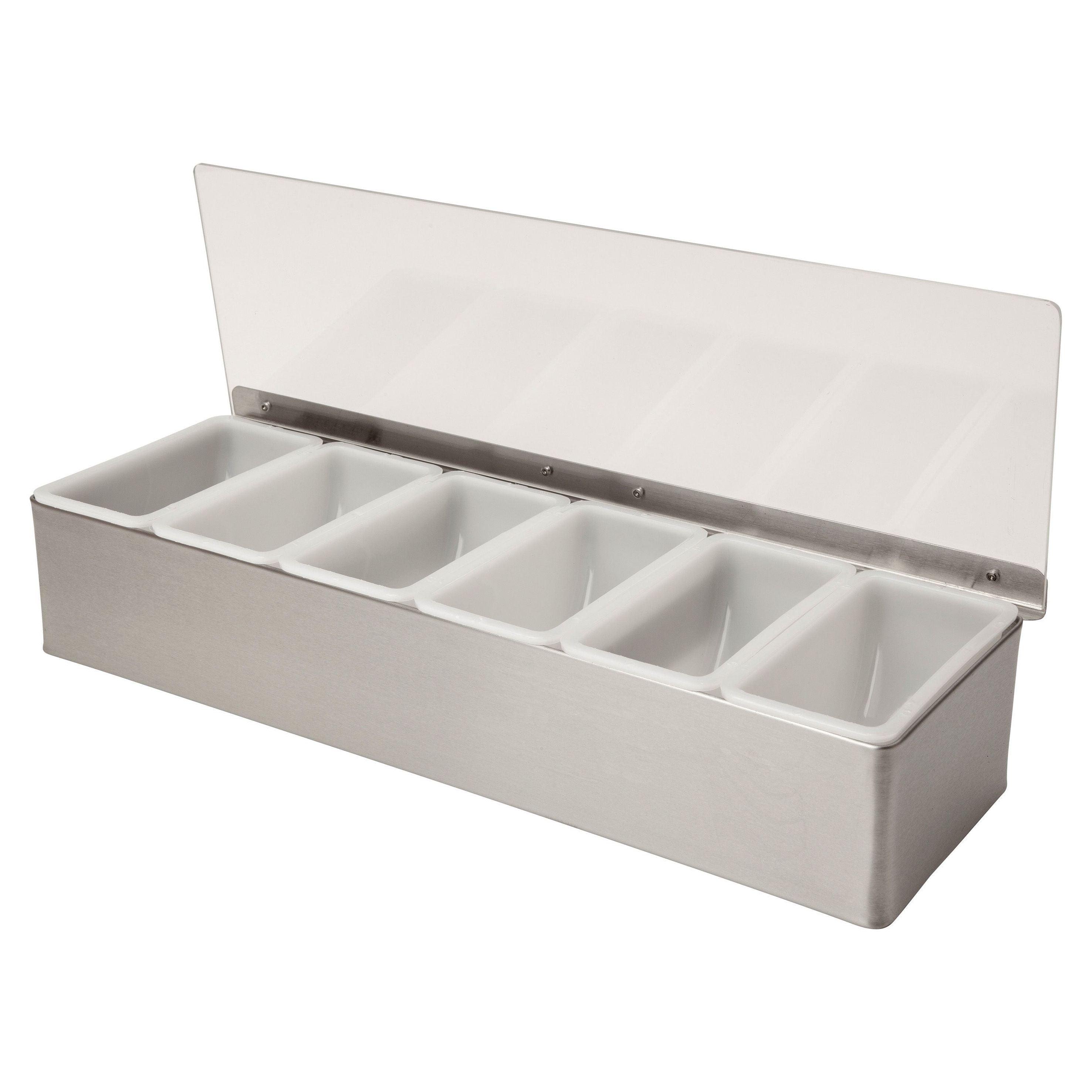 GenWare 6 Part Stainless Steel Condiment Holder