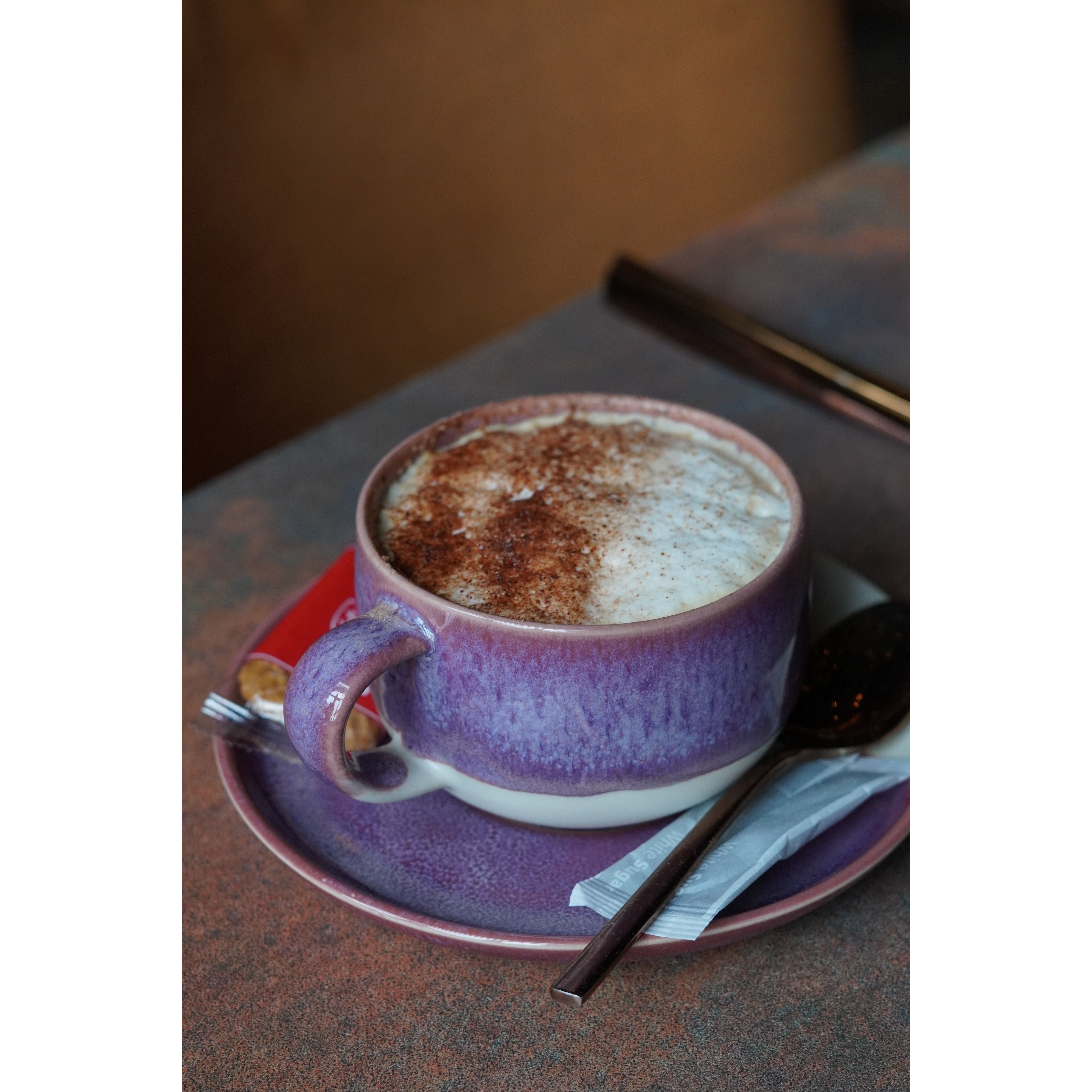 Californian Purple Shoreline Stoneware Cappuccino Mug 275ml/9.5oz