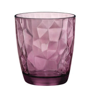 Utopia | Glassware (Soda Lime) | Diamond DOF Rock Purple 10.16cm H 39cl (4" 13oz) | Bespoke77