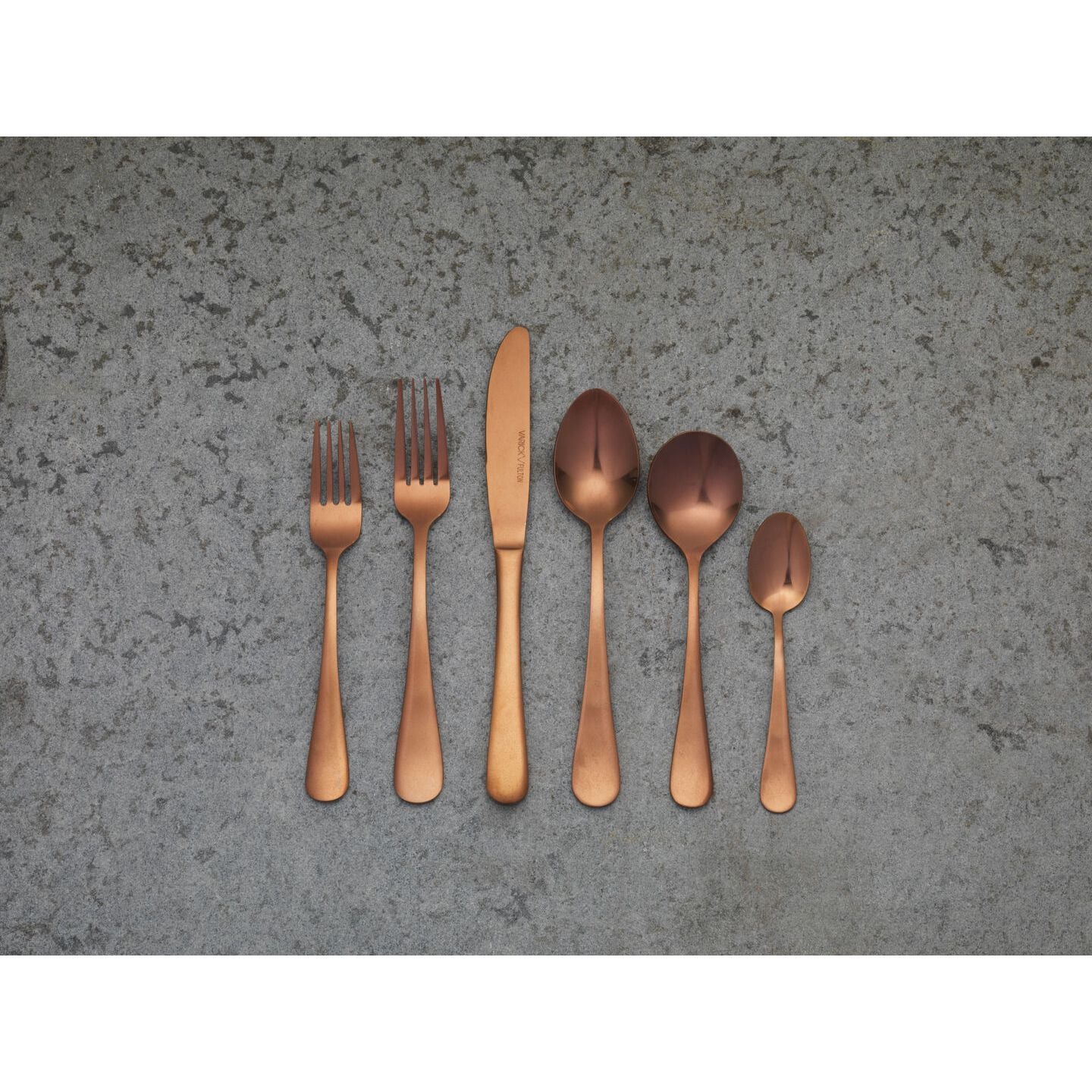 Utopia | Cutlery | Fulton Vintage Copper Dessert Fork 17.78cm (7") | Bespoke77