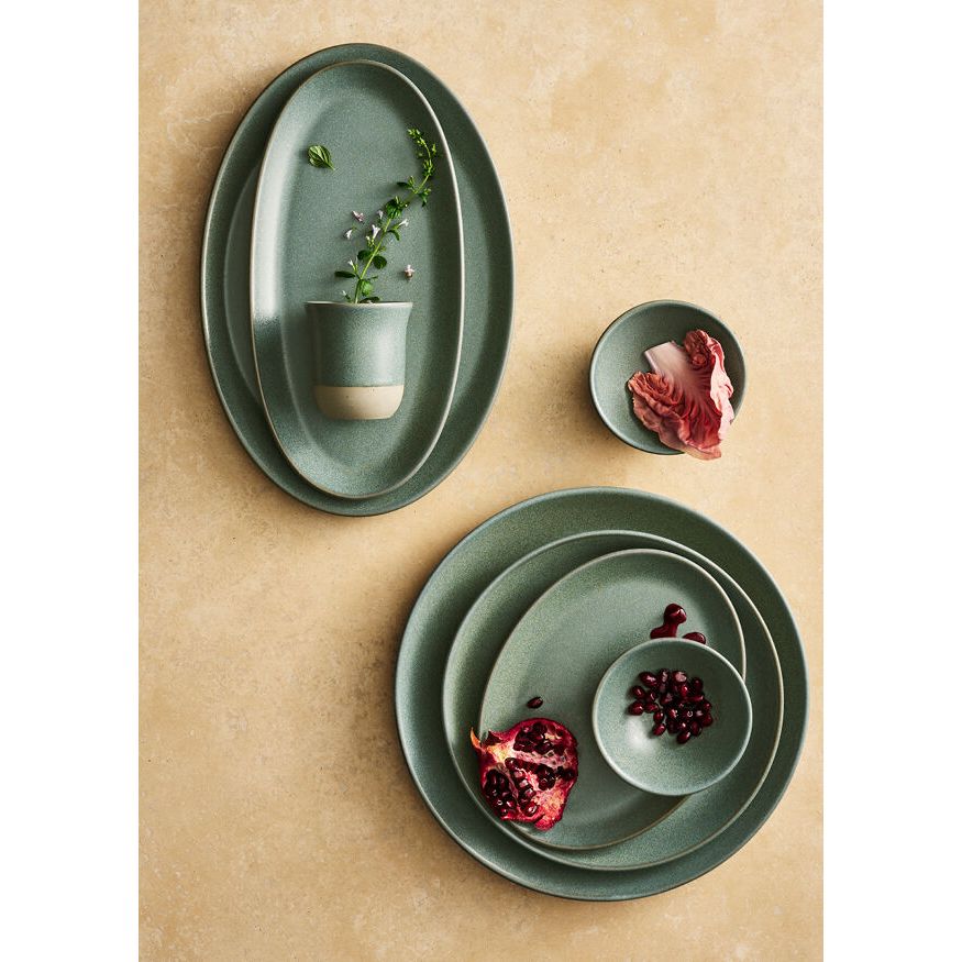 Utopia | Tableware | Maham Carnaby Teal Oval Platter 28 x 14cm (11 x 5 1/2") | Bespoke77