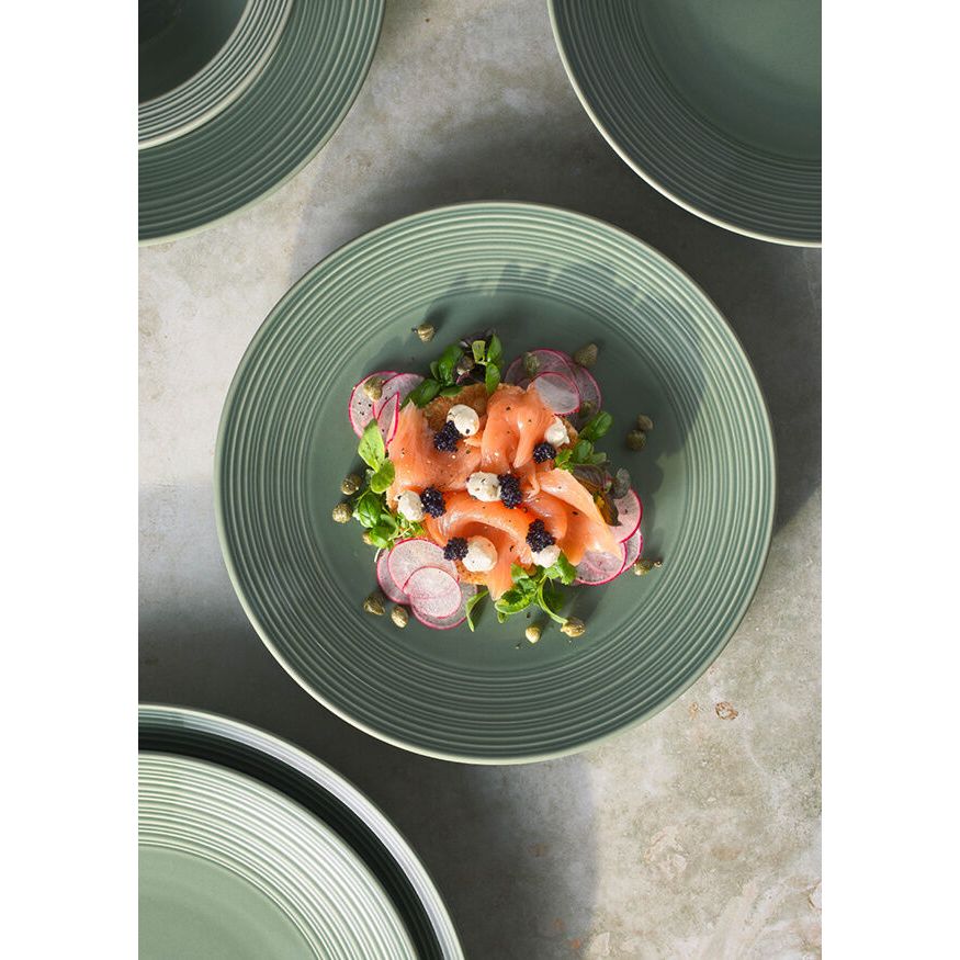 Utopia | Tableware | Concorde Fern Rim Pasta Bowl 28.5cm 34.75cl (11" 12oz) | Bespoke77