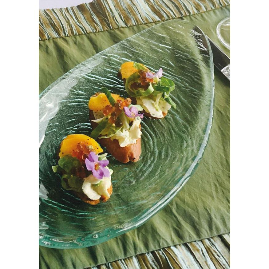 Utopia | Tableware | Scape Glass Clear Round Platter 25cm (9 5/6") | Bespoke77