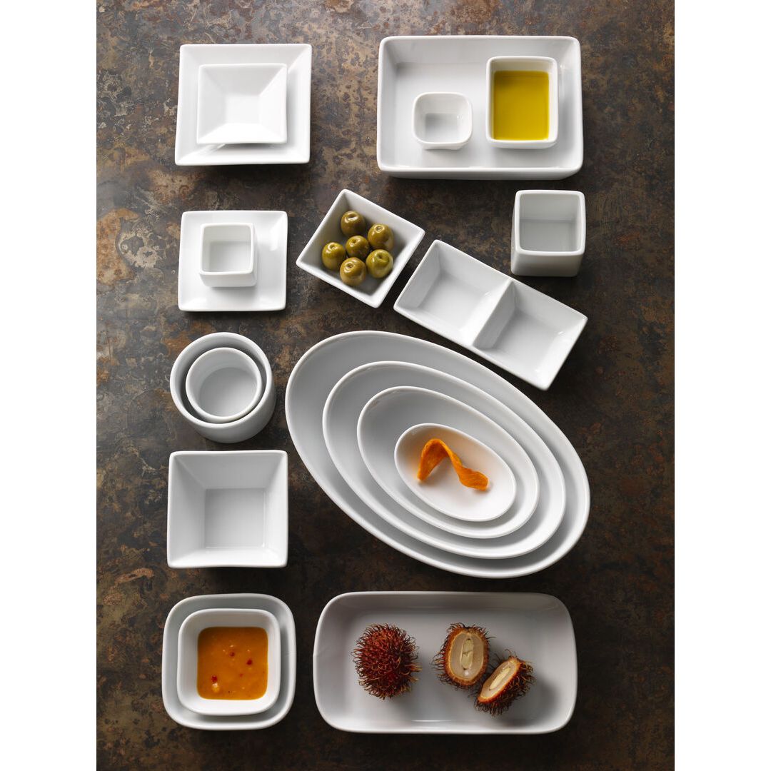 Utopia | Tableware | Cafe Porcelain Square Plate 9cm (3 1/2") | Bespoke77