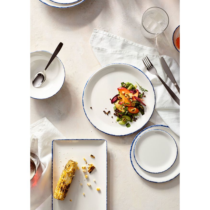 Utopia | Tableware | Blue Dapple Coupe Bowl 21.6cm 79.8cl (8 1/2" 27oz) | Bespoke77
