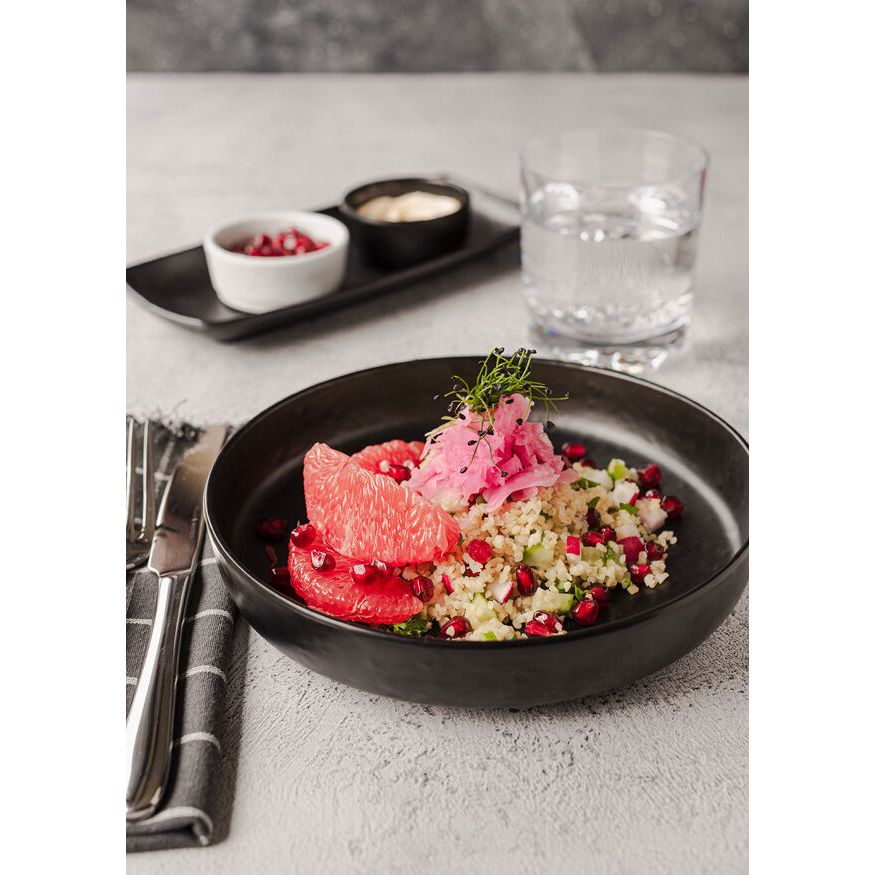 Utopia | Tableware | Cali Black Rectangle Plate 24.1 x 11cm  (9 1/2 x 4 1/3" ) | Bespoke77