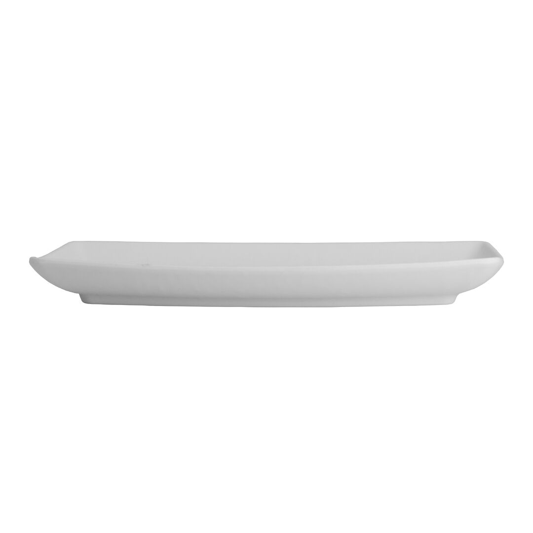 Utopia | Tableware | Cali White Rectangular Plate 24.1 x 11 x 2.5cm (9 1/2 x 4 1/3 x 1") | Bespoke77