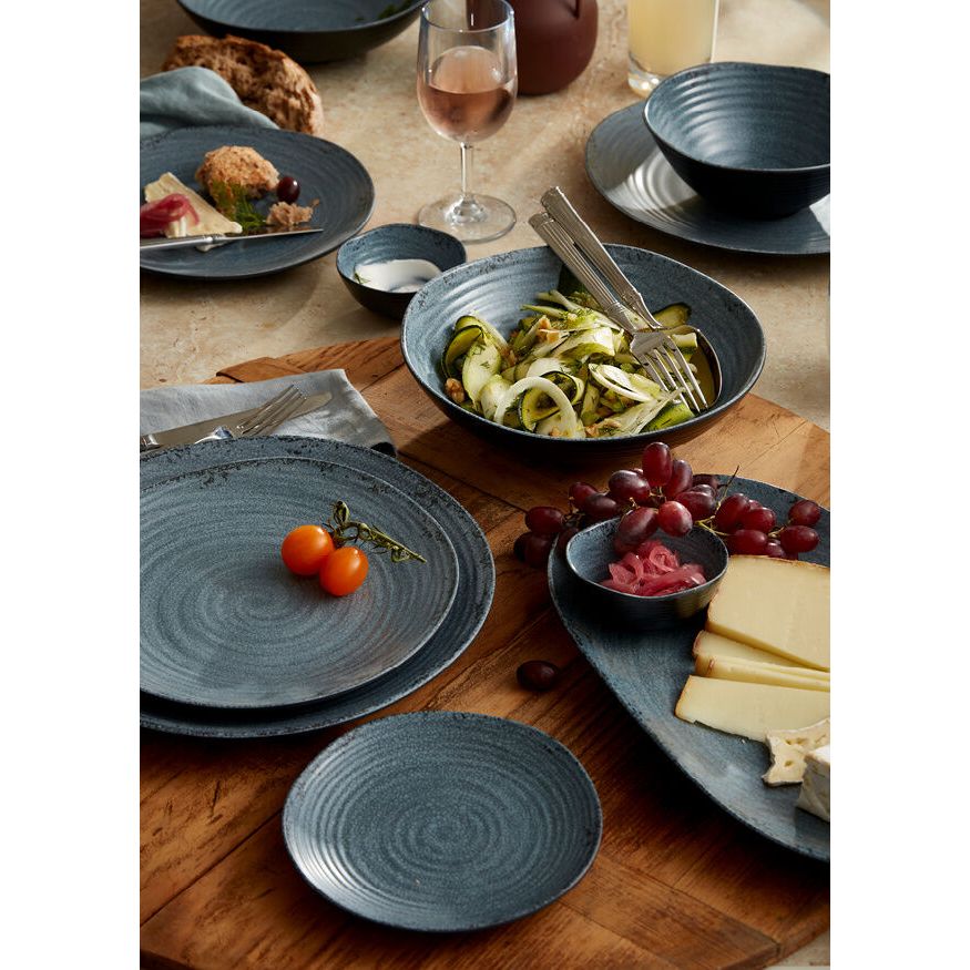 Utopia | Buffet | Pompeii Stone Large Shallow Round Bowl 35.9 x 6.7cm 4.5ltr (14 1/7 x 2 2/3" 4 3/4qrt) | Bespoke77