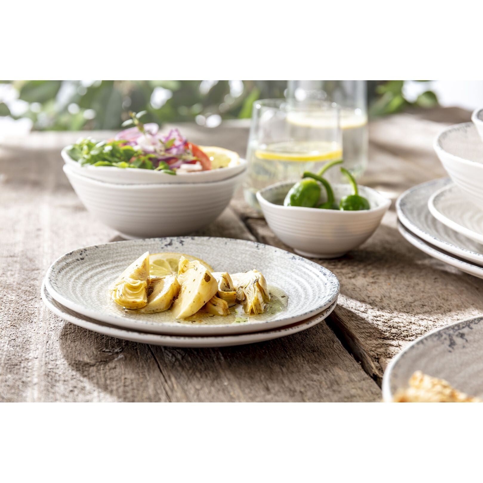 Utopia | Tableware | Pompeii Stone Plate 16.5cm (6 1/2") | Bespoke77
