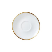 Utopia | Tableware | Burnished Gold Coupe Tea Saucer For One 14.5cm (5 3/4") Fits AND0411A | Bespoke77