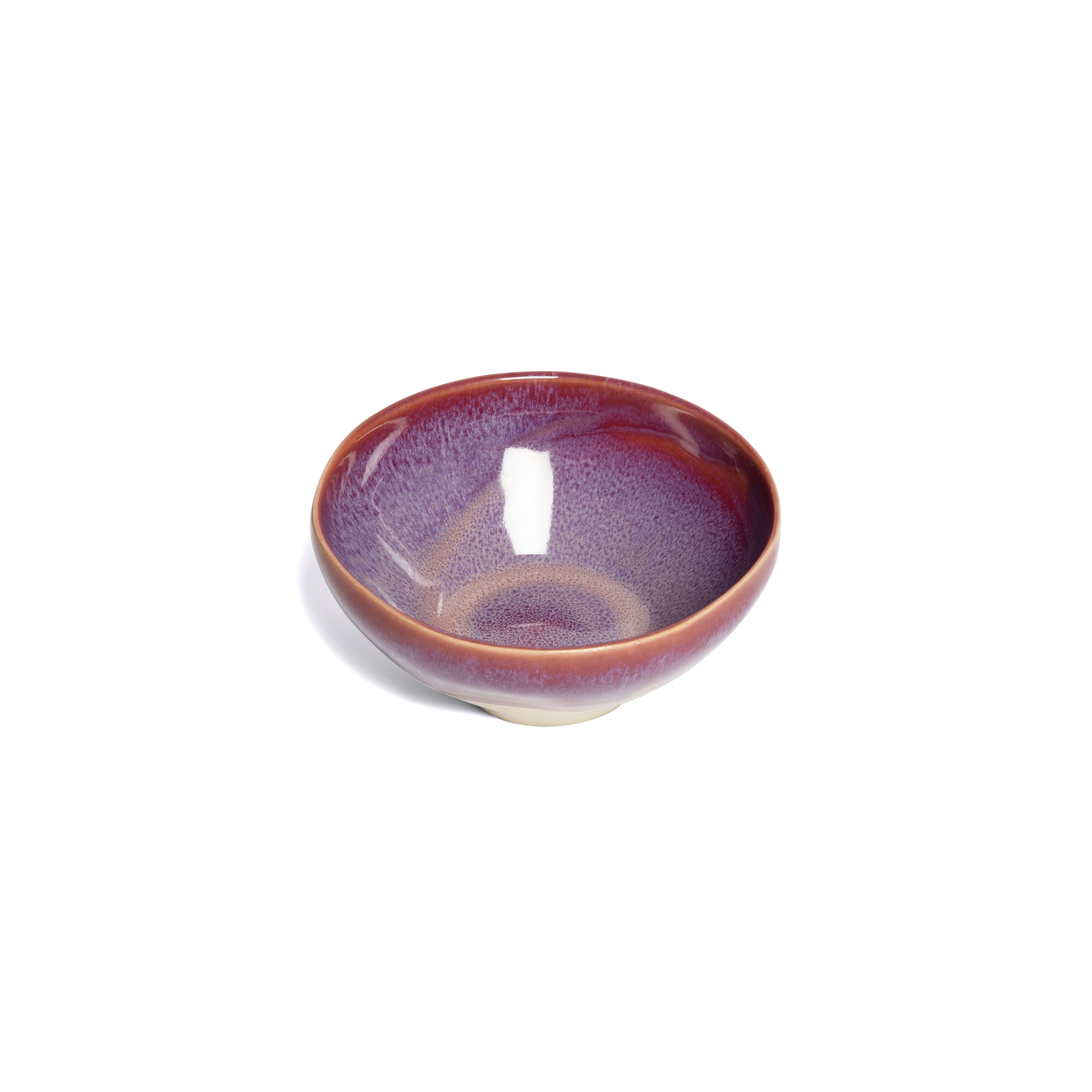Californian Purple Shoreline Stoneware Organic Bowl 16cm Dia x 7cm H - 650ml/22oz