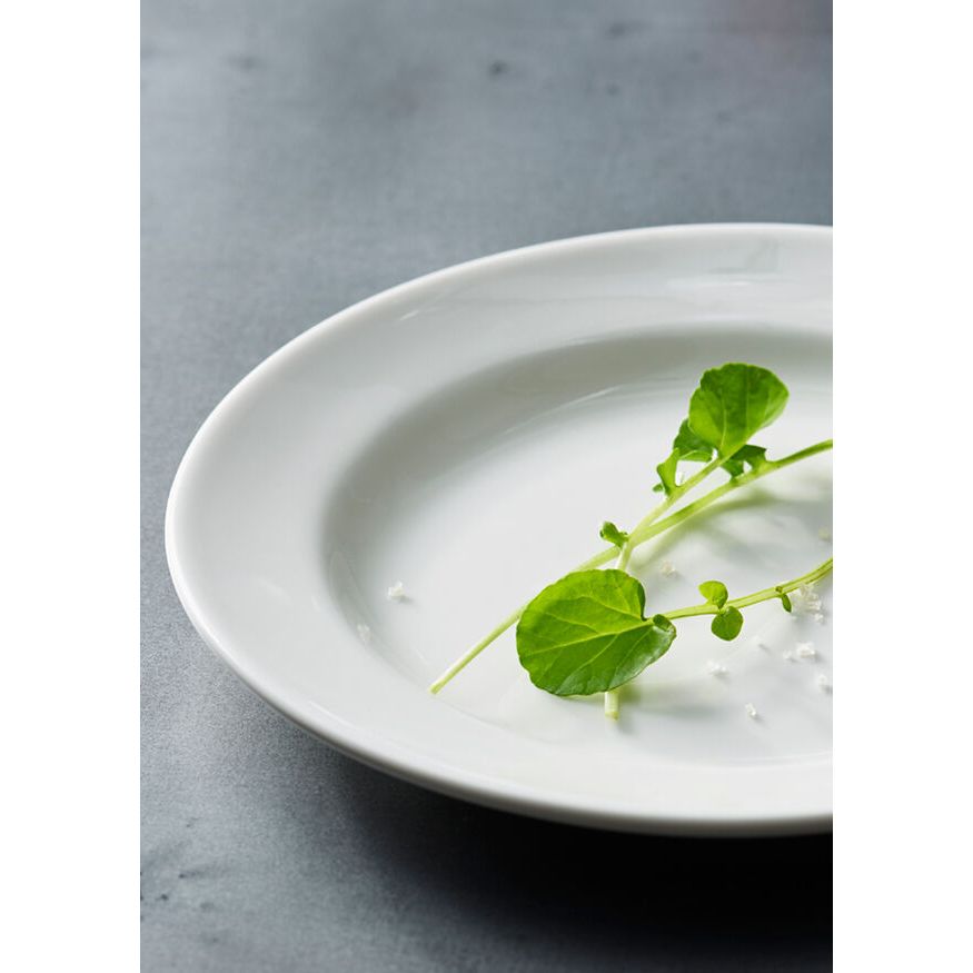 Utopia | Tableware | Monaco White Contour Bowl 20.25cm 61.75cl (8" 21 2/3oz) | Bespoke77