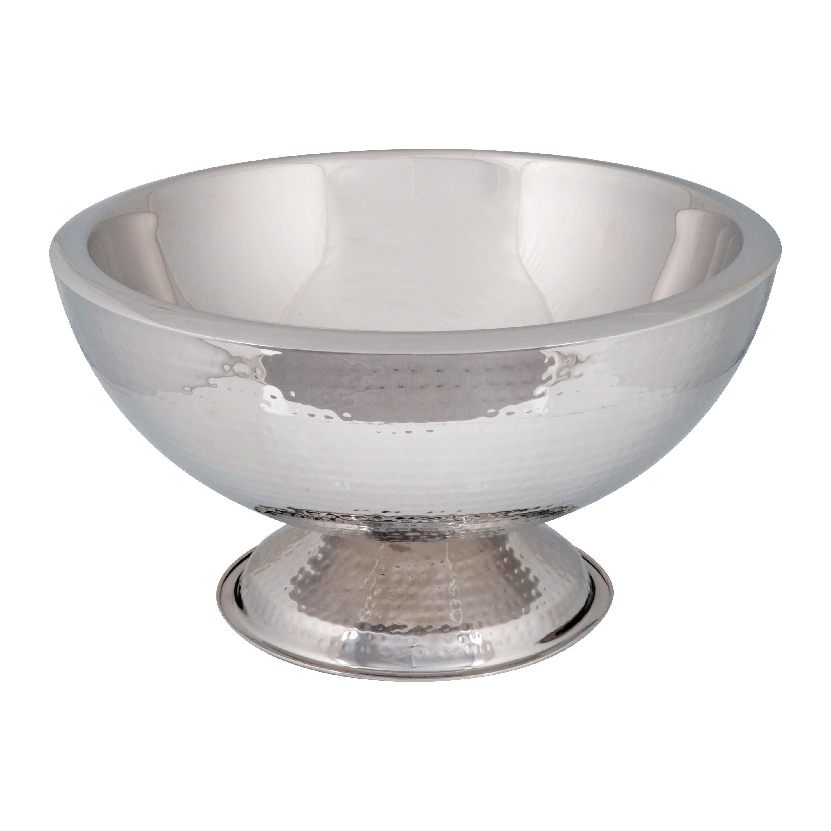 Hammered Finish Stainless Steel Wine & Champagne Cooler