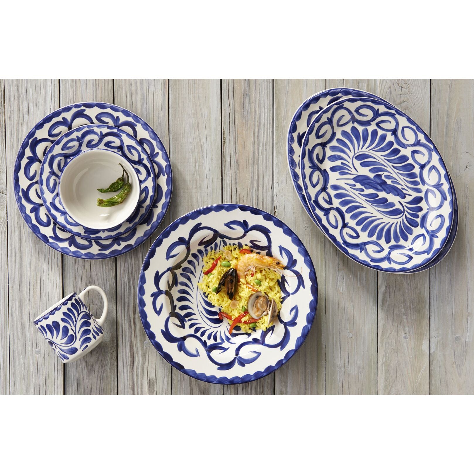 Utopia | Tableware | Puebla Blue Fruit Bowl 11.75cm (4 5/8") | Bespoke77