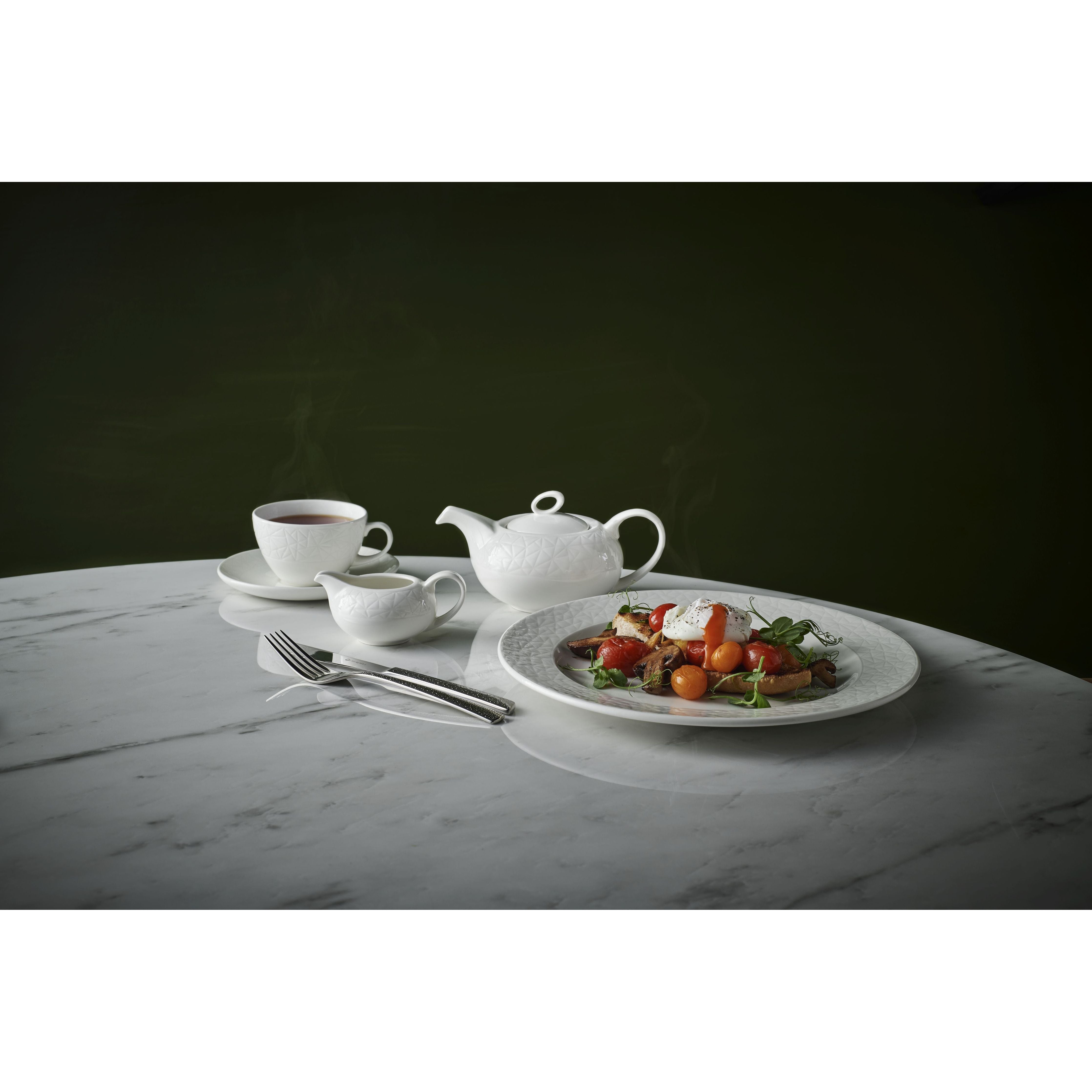 Alchemy Abstract White Teapot 15oz