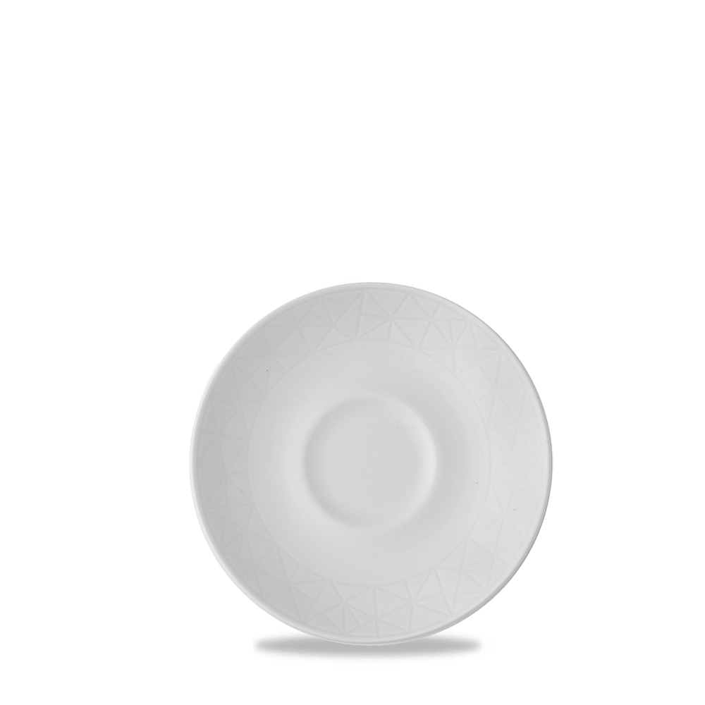 Alchemy Abstract White Saucer 5"