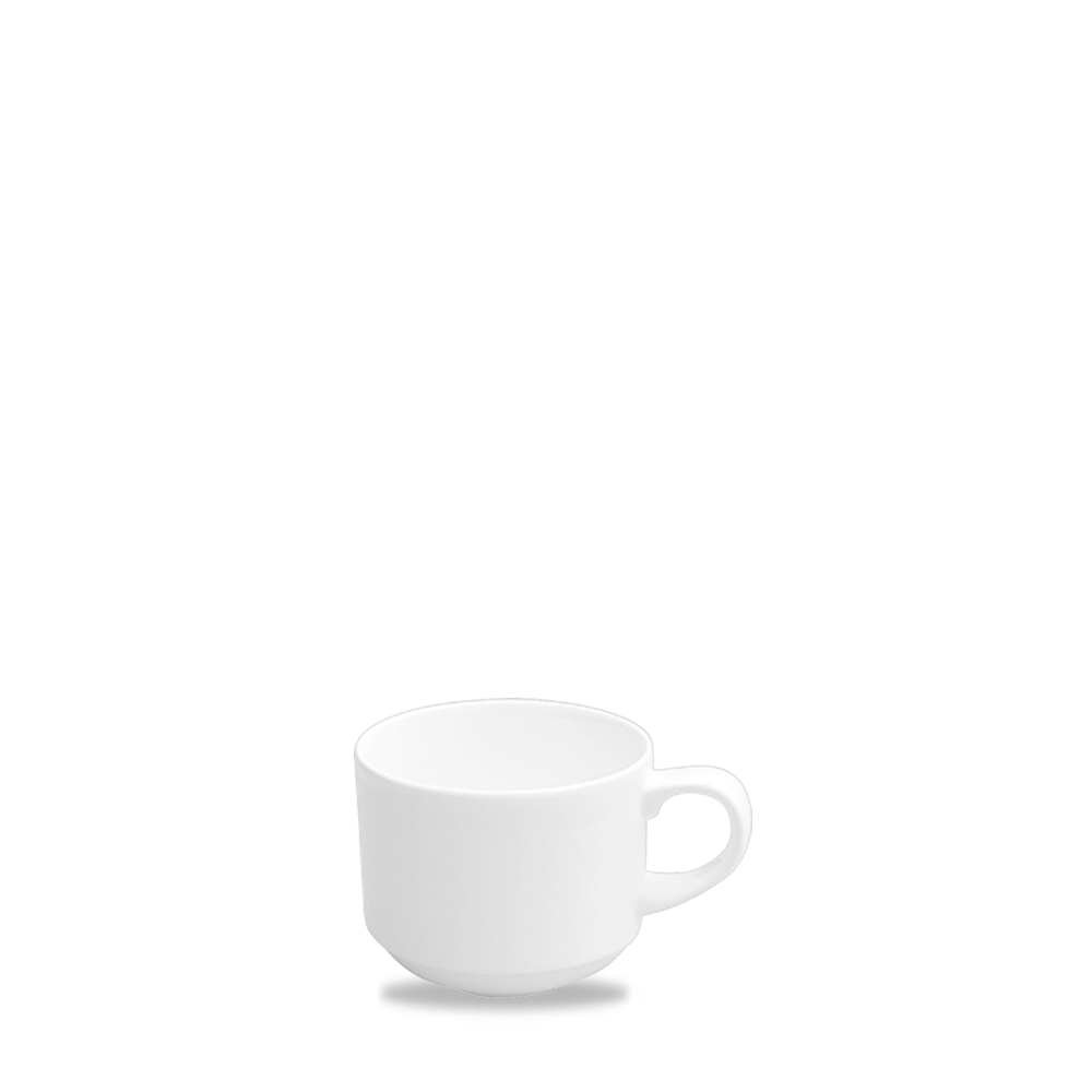 Churchill Alchemy White Stacking Tea Cup 7.5oz