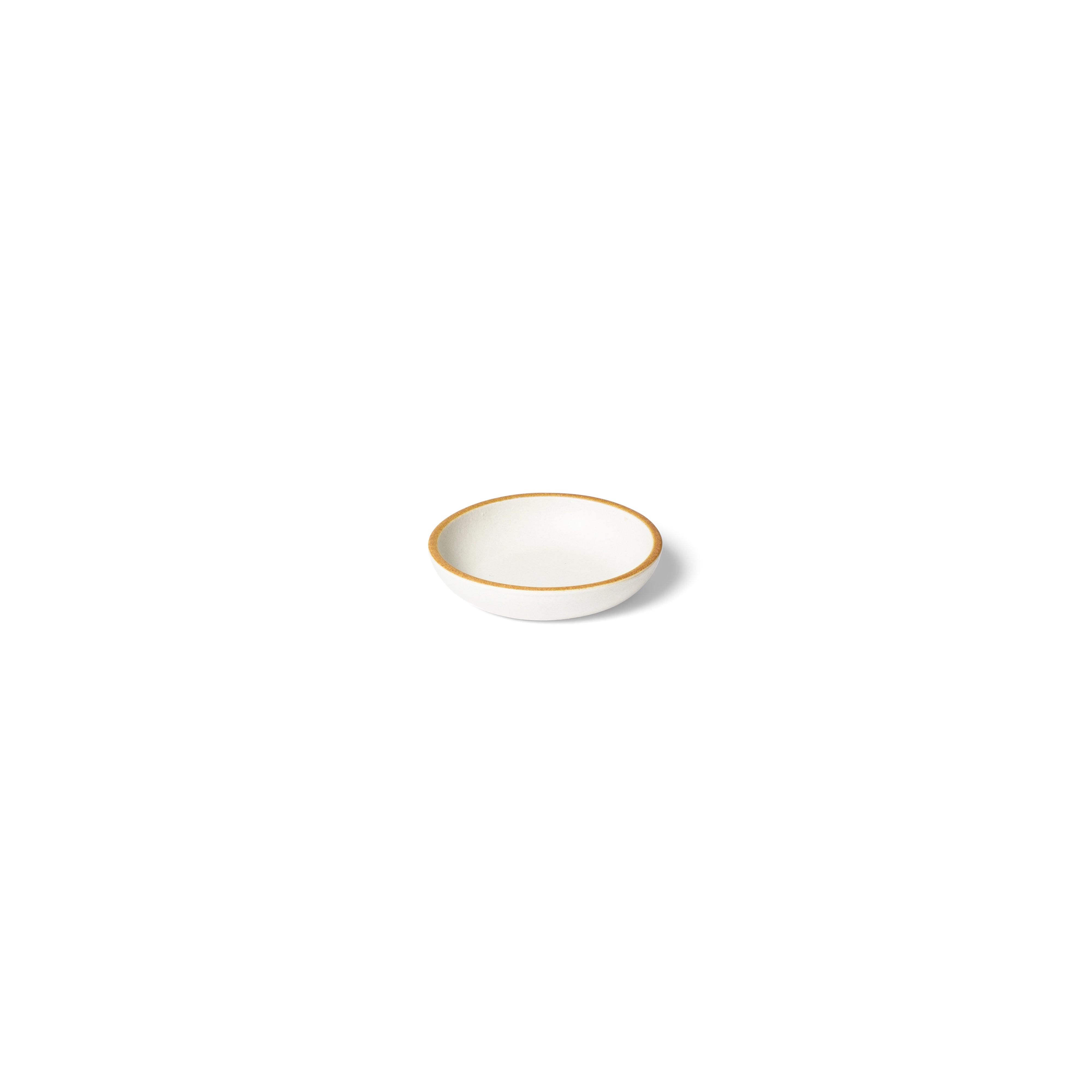 Matte White With Rye Edge 9cm Olive Oil Dish